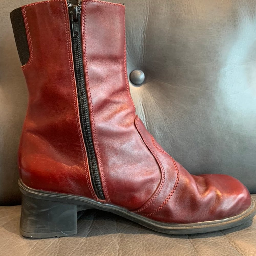 Vintage Naot Israel Red Leather Boots 41/10